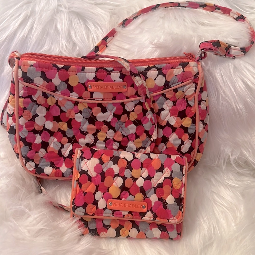 Vera Bradley Small Crossbody with matching Wallet